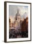 St. Paul's Cathedral and Ludgate Hill, London, England-John O'connor-Framed Giclee Print