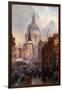 St. Paul's Cathedral and Ludgate Hill, London, England-John O'connor-Framed Giclee Print