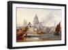 St. Paul's Cathedral and the City of London, England-George Chambers-Framed Giclee Print