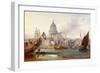 St. Paul's Cathedral and the City of London, England-George Chambers-Framed Giclee Print