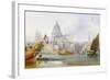 St. Paul's Cathedral and the City of London-George Chambers-Framed Giclee Print