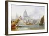 St. Paul's Cathedral and the City of London-George Chambers-Framed Giclee Print