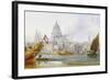 St. Paul's Cathedral and the City of London-George Chambers-Framed Giclee Print