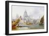 St. Paul's Cathedral and the City of London-George Chambers-Framed Giclee Print