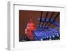 St Paul's Cathedral and the Millennium Bridge.-Jon Hicks-Framed Photographic Print