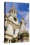 St. Paul's Cathedral and the Queen Anne Statue-Massimo Borchi-Stretched Canvas