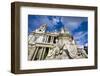 St. Paul's Cathedral and the Queen Anne Statue-Massimo Borchi-Framed Photographic Print