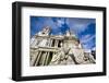 St. Paul's Cathedral and the Queen Anne Statue-Massimo Borchi-Framed Photographic Print