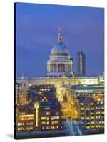 St Paul's Cathedral at night, London-Pawel Libera-Stretched Canvas