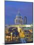 St Paul's Cathedral at night, London-Pawel Libera-Mounted Photographic Print