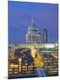 St Paul's Cathedral at night, London-Pawel Libera-Mounted Photographic Print