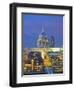 St Paul's Cathedral at night, London-Pawel Libera-Framed Photographic Print