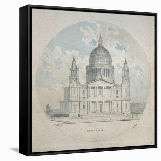 St Paul's Cathedral, C.1790-Thomas Girtin-Framed Stretched Canvas