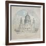 St Paul's Cathedral, C.1790-Thomas Girtin-Framed Giclee Print