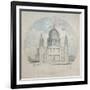 St Paul's Cathedral, C.1790-Thomas Girtin-Framed Giclee Print