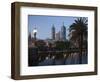 St. Paul's Cathedral, City Centre and Yarra River at Dusk, Melbourne, Victoria, Australia, Pacific-Nick Servian-Framed Photographic Print