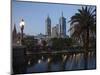 St. Paul's Cathedral, City Centre and Yarra River at Dusk, Melbourne, Victoria, Australia, Pacific-Nick Servian-Mounted Photographic Print