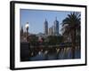 St. Paul's Cathedral, City Centre and Yarra River at Dusk, Melbourne, Victoria, Australia, Pacific-Nick Servian-Framed Photographic Print