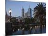 St. Paul's Cathedral, City Centre and Yarra River at Dusk, Melbourne, Victoria, Australia, Pacific-Nick Servian-Mounted Photographic Print