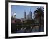 St. Paul's Cathedral, City Centre and Yarra River at Dusk, Melbourne, Victoria, Australia, Pacific-Nick Servian-Framed Photographic Print