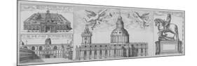 St Paul's Cathedral, City of London, 1710-null-Mounted Giclee Print