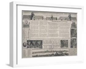 St Paul's Cathedral, City of London, 1725-David Loggan-Framed Giclee Print