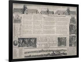 St Paul's Cathedral, City of London, 1725-David Loggan-Framed Giclee Print
