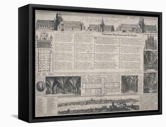 St Paul's Cathedral, City of London, 1725-David Loggan-Framed Stretched Canvas