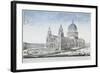 St Paul's Cathedral, City of London, 1755-NJB de Poilly-Framed Giclee Print