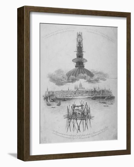 St Paul's Cathedral, City of London, 1822-Samuel Rawle-Framed Giclee Print