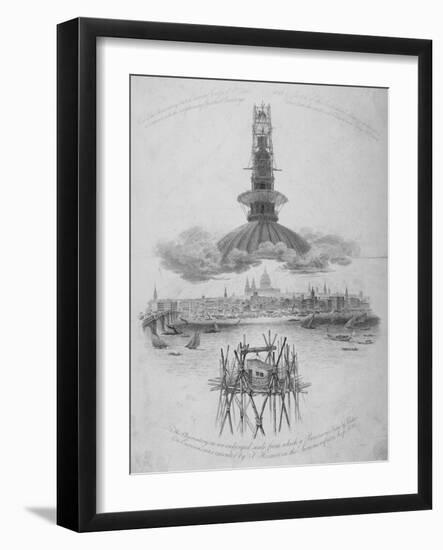 St Paul's Cathedral, City of London, 1822-Samuel Rawle-Framed Giclee Print