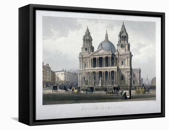 St Paul's Cathedral, City of London, 1851-Thomas Picken-Framed Stretched Canvas