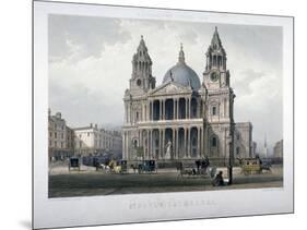 St Paul's Cathedral, City of London, 1851-Thomas Picken-Mounted Giclee Print