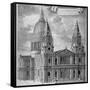 St Paul's Cathedral, City of London, C1715-Robert Trevitt-Framed Stretched Canvas