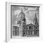 St Paul's Cathedral, City of London, C1715-Robert Trevitt-Framed Premium Giclee Print