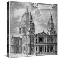 St Paul's Cathedral, City of London, C1715-Robert Trevitt-Stretched Canvas