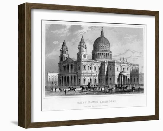 St Paul's Cathedral, City of London-null-Framed Giclee Print