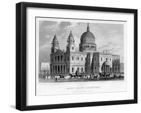 St Paul's Cathedral, City of London-null-Framed Giclee Print
