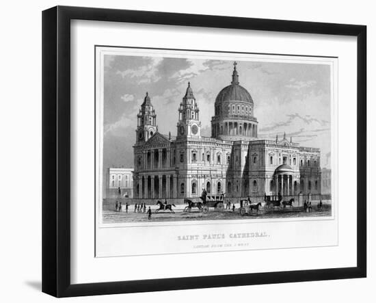 St Paul's Cathedral, City of London-null-Framed Giclee Print