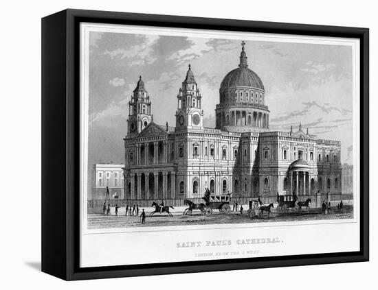 St Paul's Cathedral, City of London-null-Framed Stretched Canvas