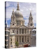 St. Paul's Cathedral Designed by Sir Christopher Wren, London, England, United Kingdom, Europe-Walter Rawlings-Stretched Canvas