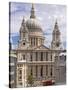 St. Paul's Cathedral Designed by Sir Christopher Wren, London, England, United Kingdom, Europe-Walter Rawlings-Stretched Canvas