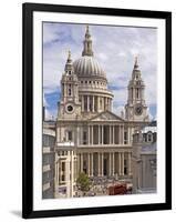 St. Paul's Cathedral Designed by Sir Christopher Wren, London, England, United Kingdom, Europe-Walter Rawlings-Framed Photographic Print