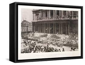 St Paul's Cathedral During the Diamond Jubilee Thanksgiving Service for Queen Victoria, June 1897-null-Framed Stretched Canvas