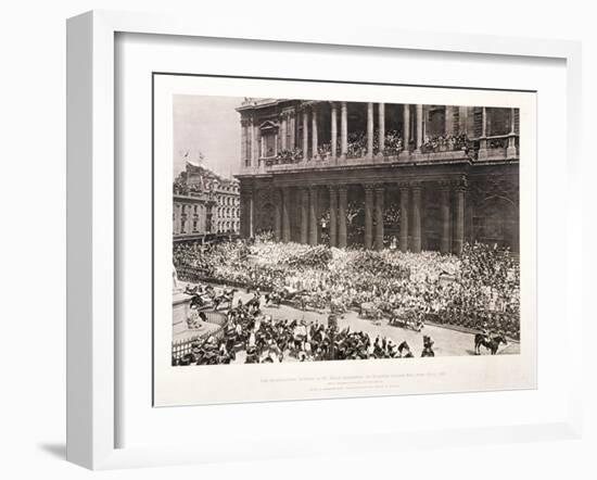 St Paul's Cathedral During the Diamond Jubilee Thanksgiving Service for Queen Victoria, June 1897-null-Framed Giclee Print