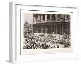 St Paul's Cathedral During the Diamond Jubilee Thanksgiving Service for Queen Victoria, June 1897-null-Framed Giclee Print