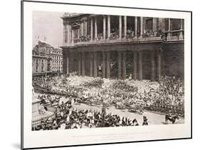 St Paul's Cathedral During the Diamond Jubilee Thanksgiving Service for Queen Victoria, June 1897-null-Mounted Giclee Print