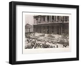 St Paul's Cathedral During the Diamond Jubilee Thanksgiving Service for Queen Victoria, June 1897-null-Framed Premium Giclee Print