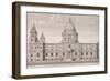 St Paul's Cathedral Exterior, C1750-Nathaniel Parr-Framed Giclee Print