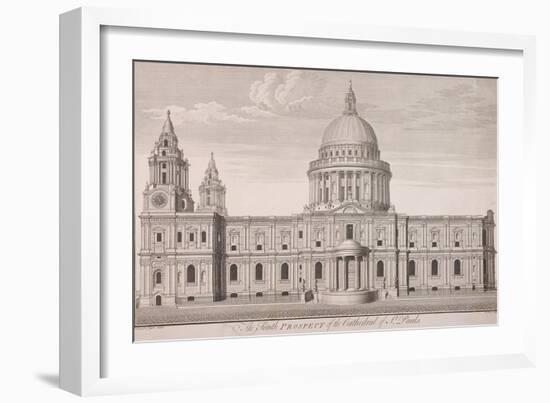 St Paul's Cathedral Exterior, C1750-Nathaniel Parr-Framed Giclee Print